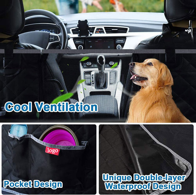 4 in 1 Bowl Belt Safety Cotton Mat Cover Pet Car Seat Protector Waterproof Cover Blankets for Pet Convertible Dog Hammock