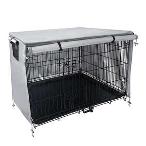 Lightweight 600D Polyester Indoor/Outdoor Houses Durable Waterproof Pet Kennel Cages Carriers Dog Crate Cover