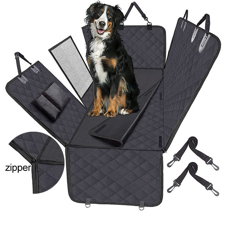 1 Removable Pad  Dog Back Seat Cover Scratch Proof Nonslip Hammock  Dog Car Seat Cover Waterproof with Mesh Window