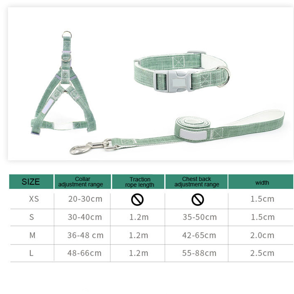 Pet Accseories Quick Release Adjustable Soft Hemp Bamboo Cotton Fiber custom designs dog Buckle collars leashes