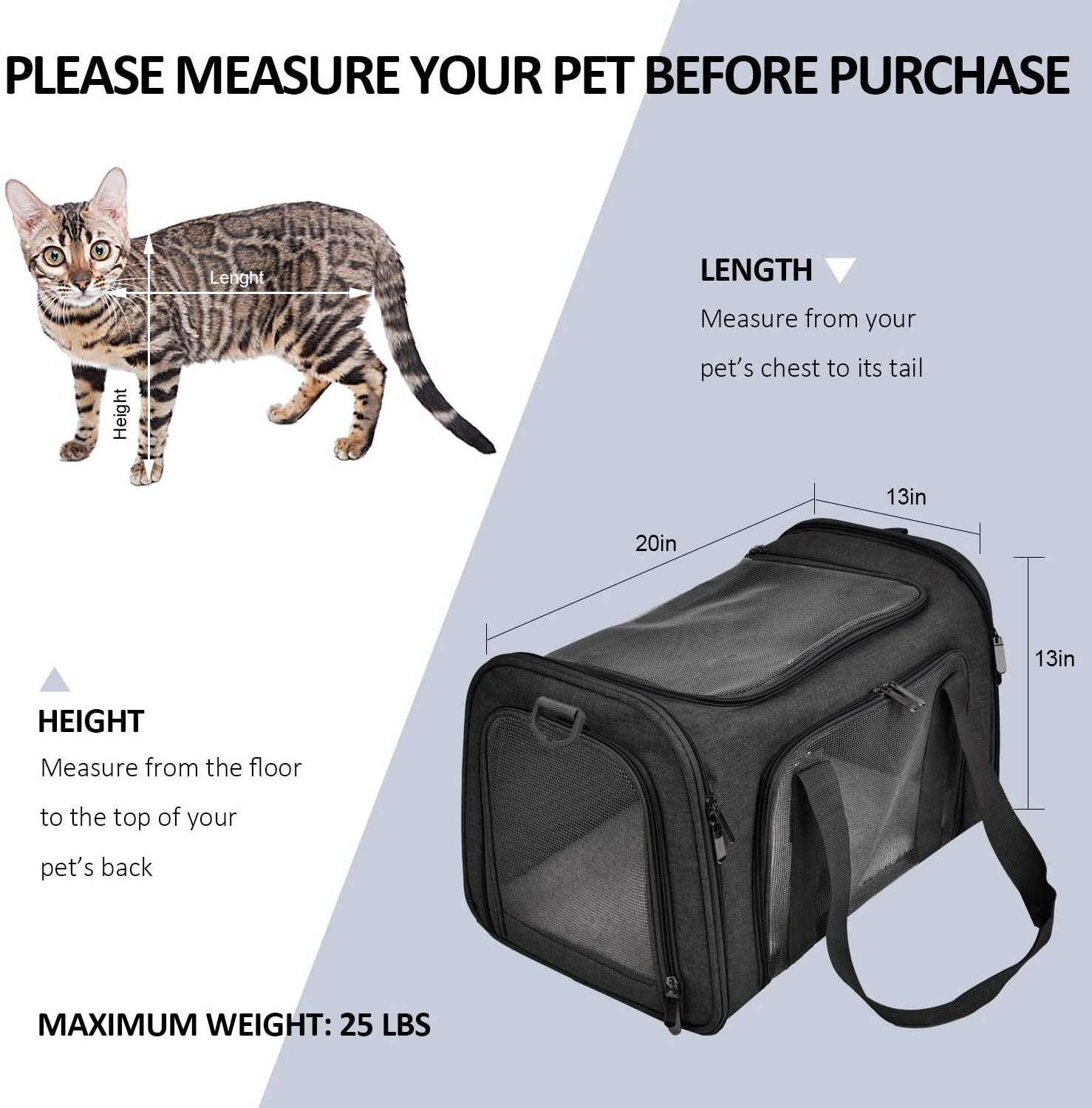 Foldable Pet Carrier Pet Travel Backpack Cat Dog Pet Carrier Backpack