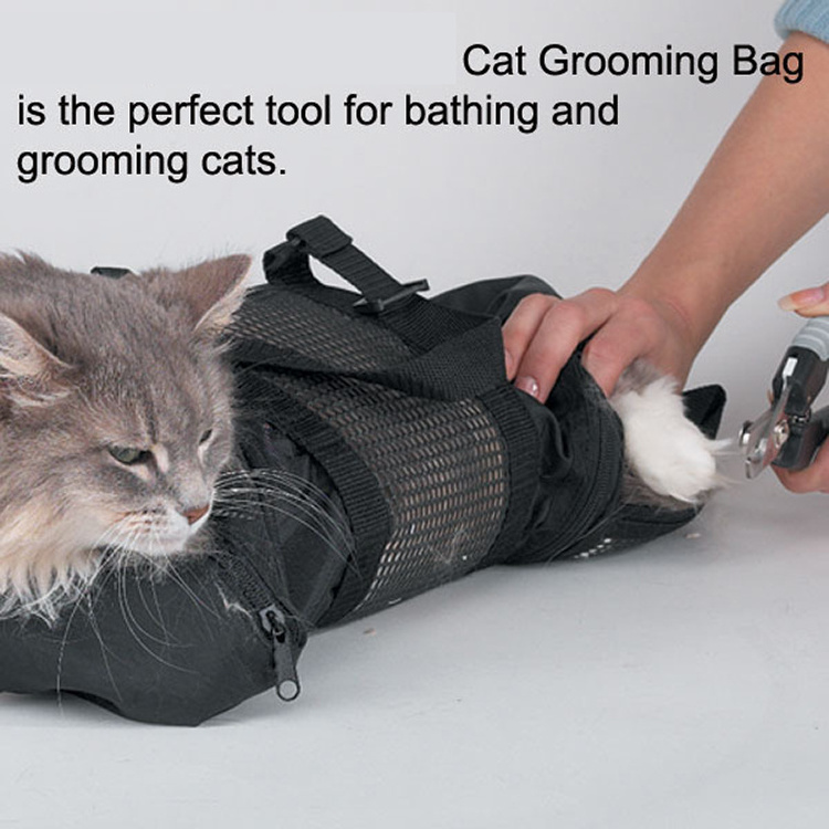 Best Selling Products Pet Cat Cleaning Grooming Bag Mesh Cat Restraint Bath Washing Bag Grooming Tools Swimming Pool & Bathtub