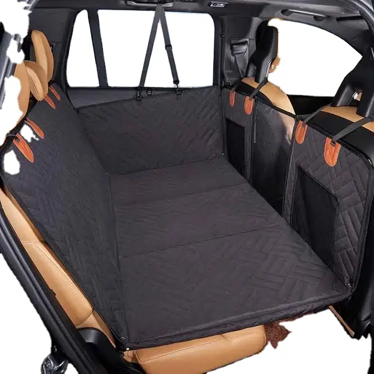 Multifunction Pet back seat rear cover Dog Non Inflatable Back Extender Seat cover Travel Bed Car Mat for large dogs