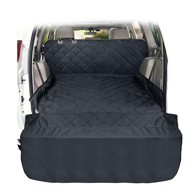 Sanan Pet Black Waterproof Quilted Dog Trunk Hammock Visual Window Pet Car Bed Pet Dog Seat Cover for Car