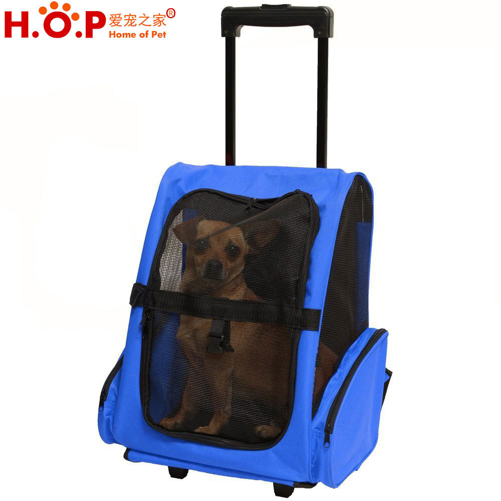 Pet Supplies Multi-functional Foldable Rolling Luggage Dog Carrier Bag Backpack Pet Trolley Bag Carrier With Wheels