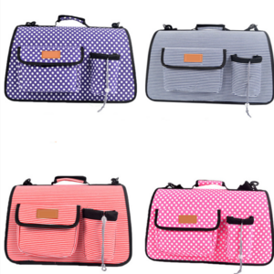 Pet Cardboard Carrier Bag Varies Colors With Strip And Dot Big size Made of Breathable Durable Canvas Material