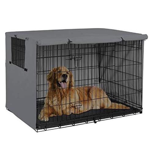 Sanan Dog Kennel House Cover Waterproof Dust-proof Durable Oxford Dog Cage Cover Foldable Washable Outdoor