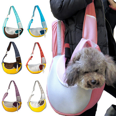 Pet bag pet backpack breathable mesh cat and dog travel portable one-shoulder satchel carrier