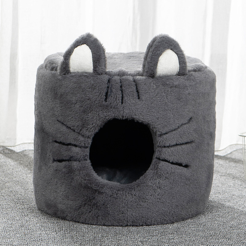 Enclosed cat sleeping bag kennel removable and washable cat cage