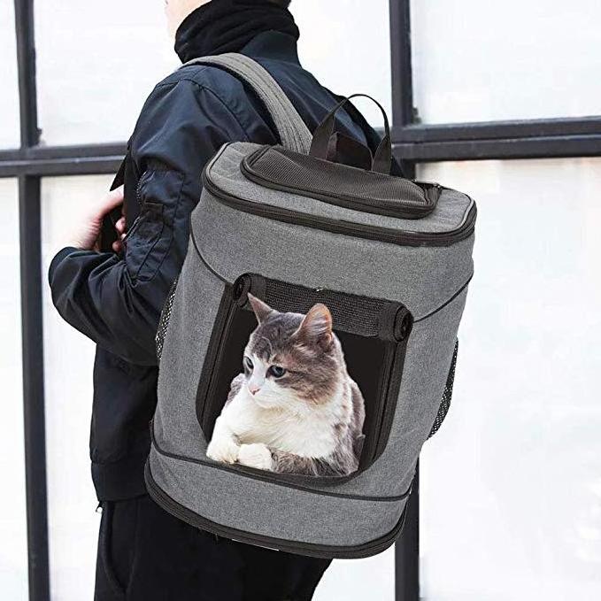 Pet Carrier Pet Backpack For Small Dogs Cats Puppies Pet Travel Bag Airline Approved With Mesh Window Soft Mat bags For Hiking