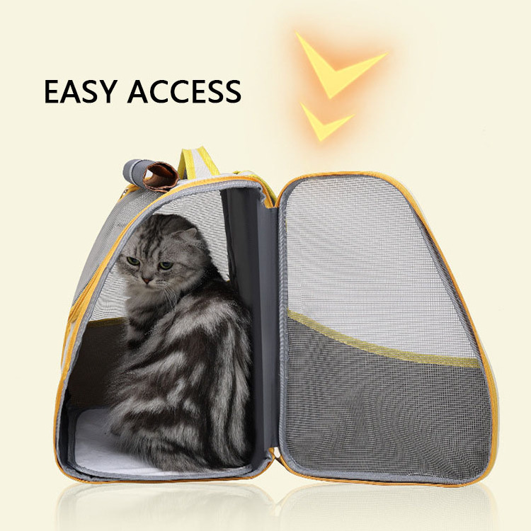 Small Dogs Medium to Large Cats Pet Backpack with Breathable Mesh Travel Hiking Pet Carrier Backpack