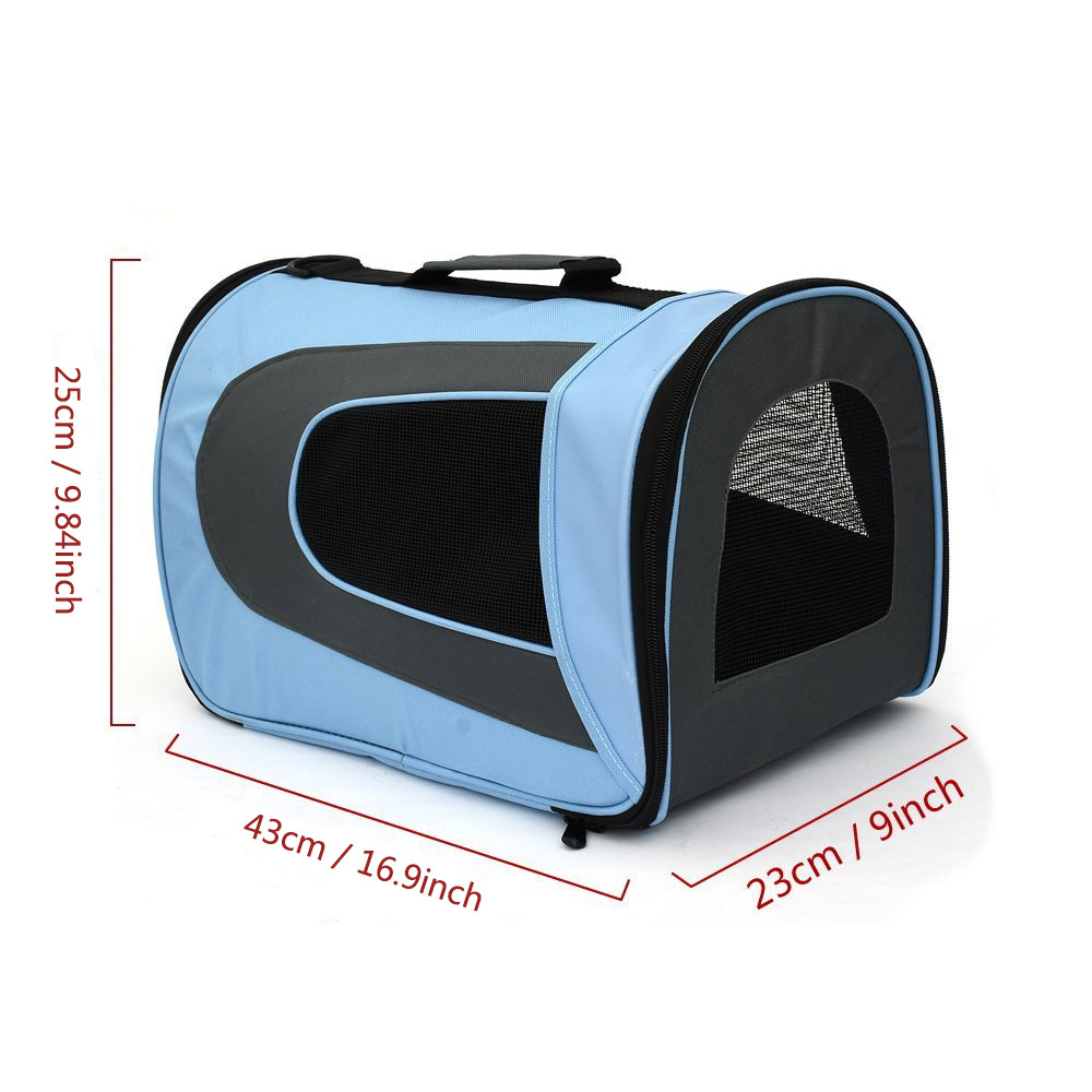 Airline Approved Comfort 17 Inch Soft Sided Foldable bag Portable Bag Pet Travel Carrier For Dogs Cats Puppies