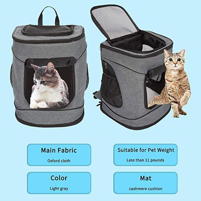 Pet Carrier Pet Backpack For Small Dogs Cats Puppies Pet Travel Bag Airline Approved With Mesh Window Soft Mat bags For Hiking