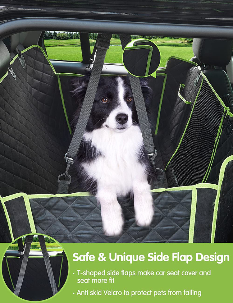 Sanan New design Waterproof dog Cars Trucks SUV Cushion Mat Pad Pet Car backseat Cover With Mesh Window