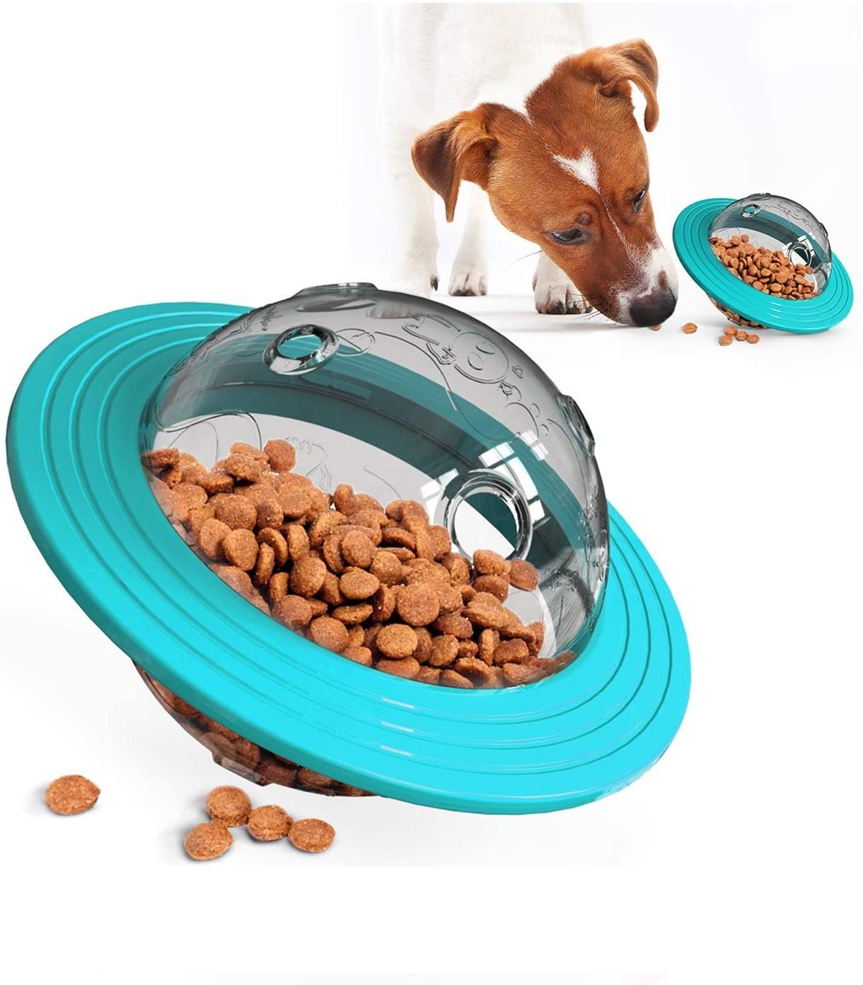 Multifunctional Rolling pet Food Feeder, Flying Saucer Educational Toys, wear-Resistant Dog Supplies