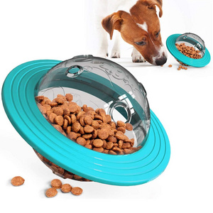 Multifunctional Rolling pet Food Feeder, Flying Saucer Educational Toys, wear-Resistant Dog Supplies