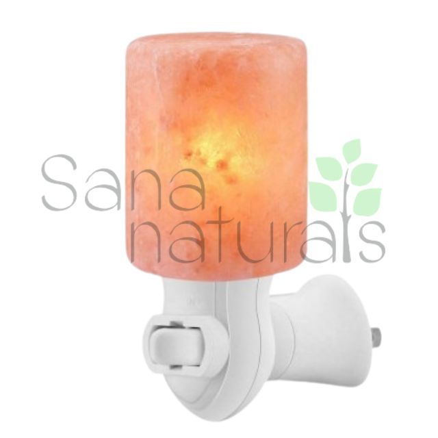 Himalayan Salt Night Lights cylindrical shape crystals warm glow soothing night lights air purifier 100% naturals