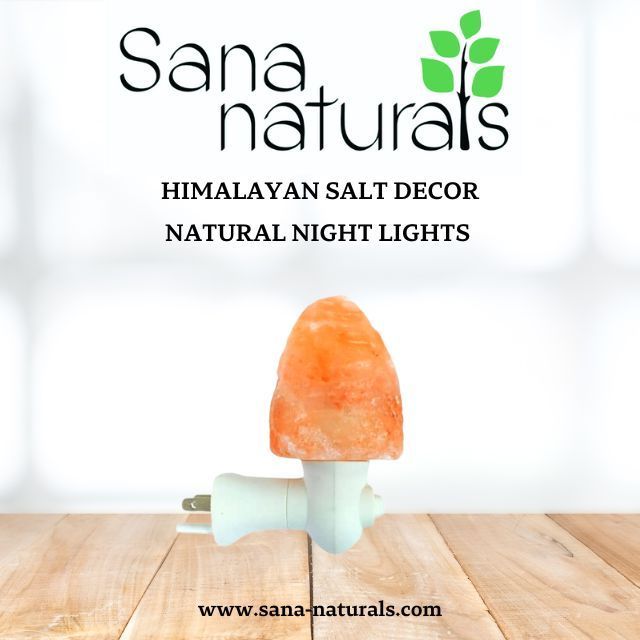 Natural Himalayan Crystal Night Lights warm glow soothing night lights air purifier 100% naturals