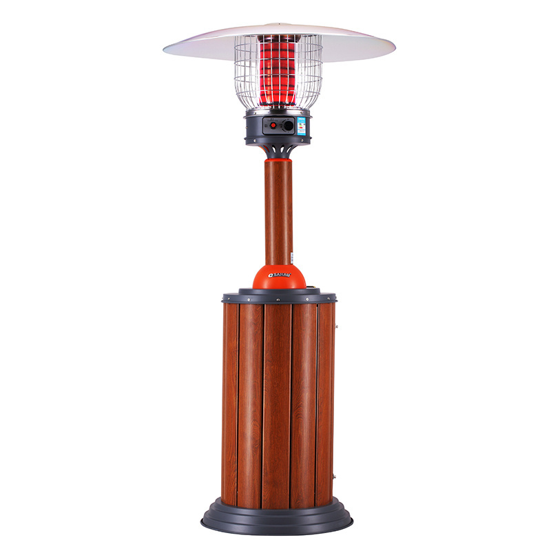 Aluminum Adjustable height infrared outside umbrella gas patio heater