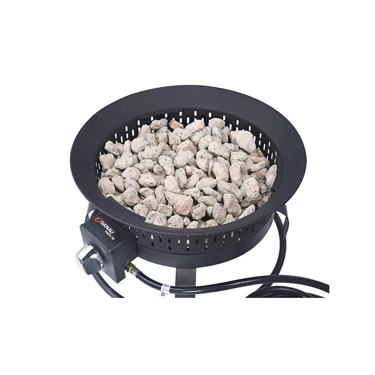 portable propane camping outdoor patio garden smokeless gas fire pit