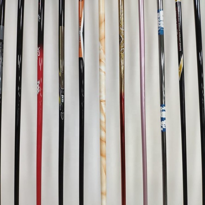 High Quality Customized Logo Golf Clubs Printing Colorful Carbon Fiber Golf Driver Shafts