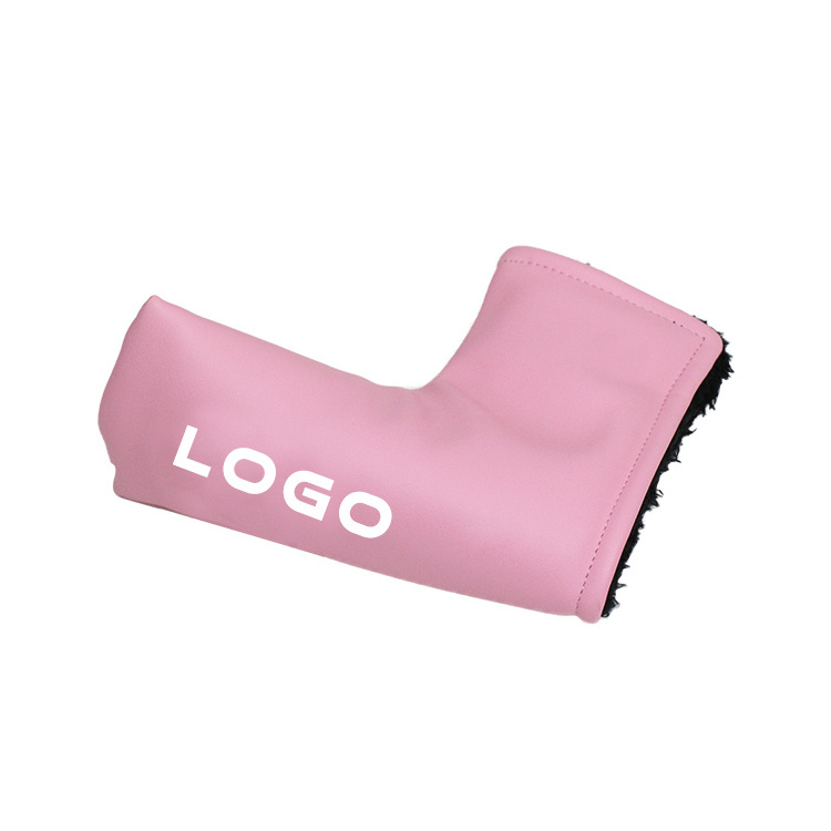 OEM Brand Custom Design Pink Blade Women Golf Putter Head Cover For Lady