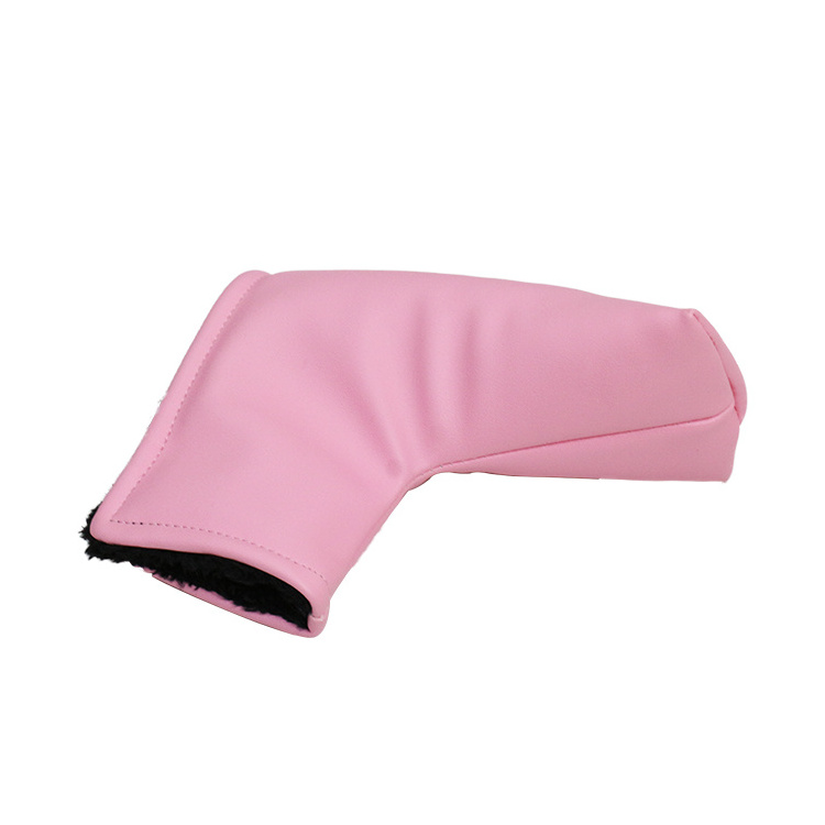 OEM Brand Custom Design Pink Blade Women Golf Putter Head Cover For Lady