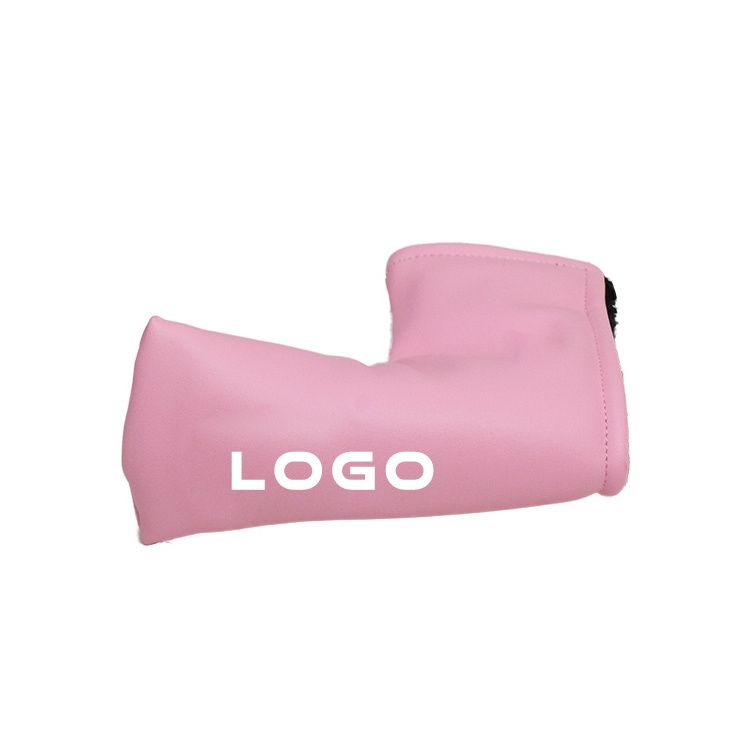 OEM Brand Custom Design Pink Blade Women Golf Putter Head Cover For Lady