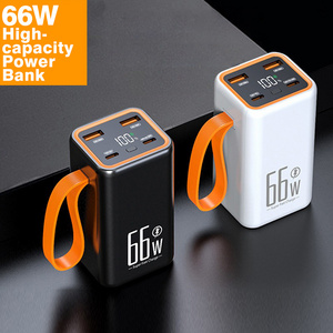 Fast Charging 66W Mobile Power Bank 20000mah 20w USB C Input Output Power Banks With LED Flashlight powerbanks 10000 mAh