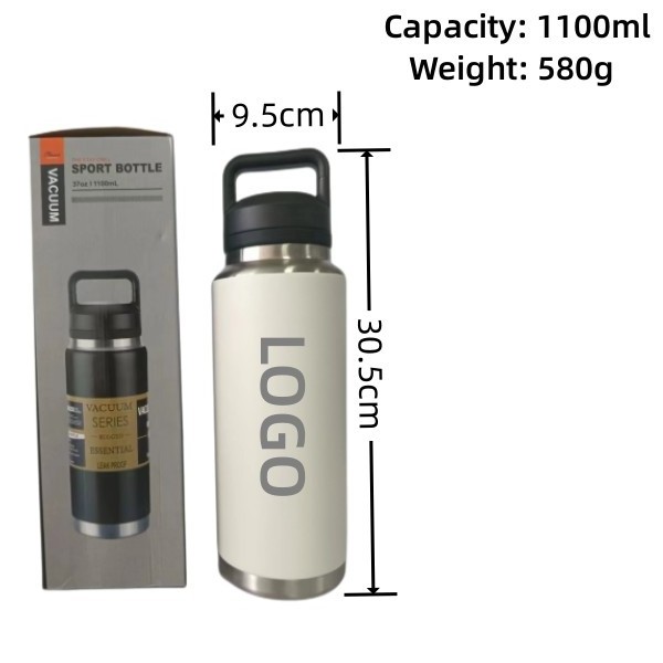 36oz 26oz 18oz stainless steel vacuum insulated  flask yetitumbler water bottle with Chugcap and handle lid Chug Lid bottle