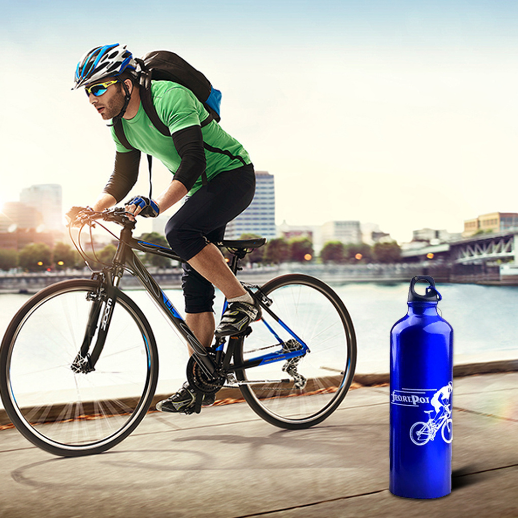 750Ml Hot Sale Large Capacity Food Grade Colorful Single Wall Metal Sport Travel Aluminum Water Bottles