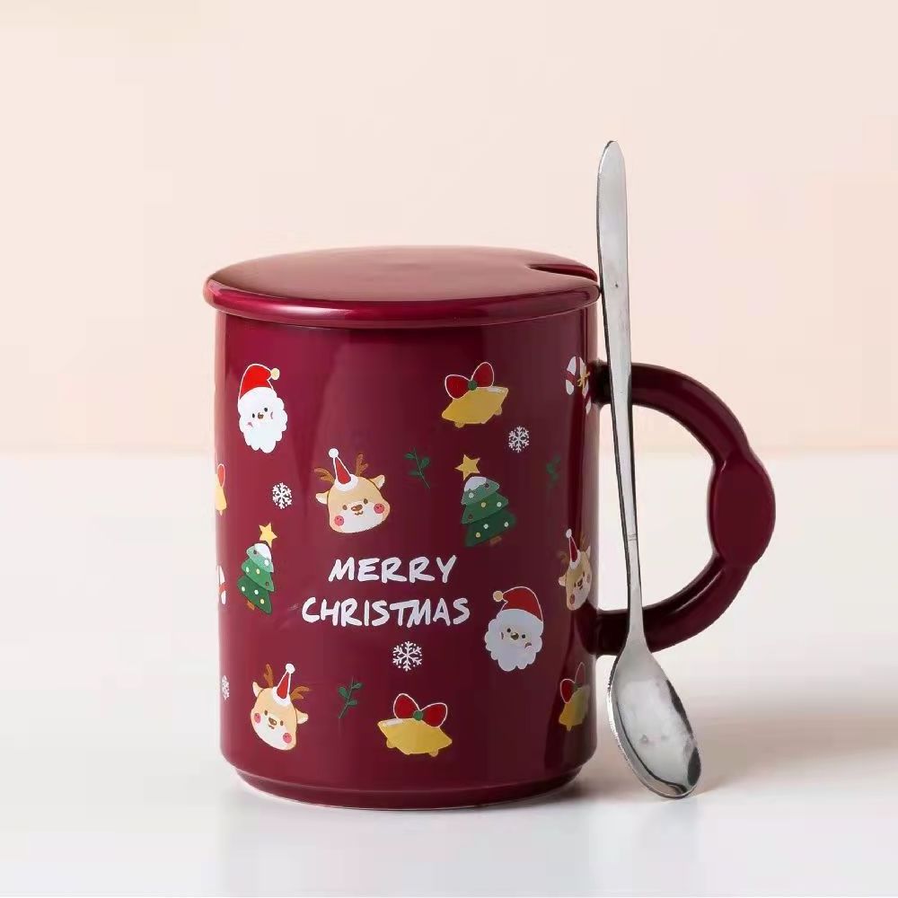 High quality cheap bulk wholesale ceramic gift mugs Christmas coffee mug