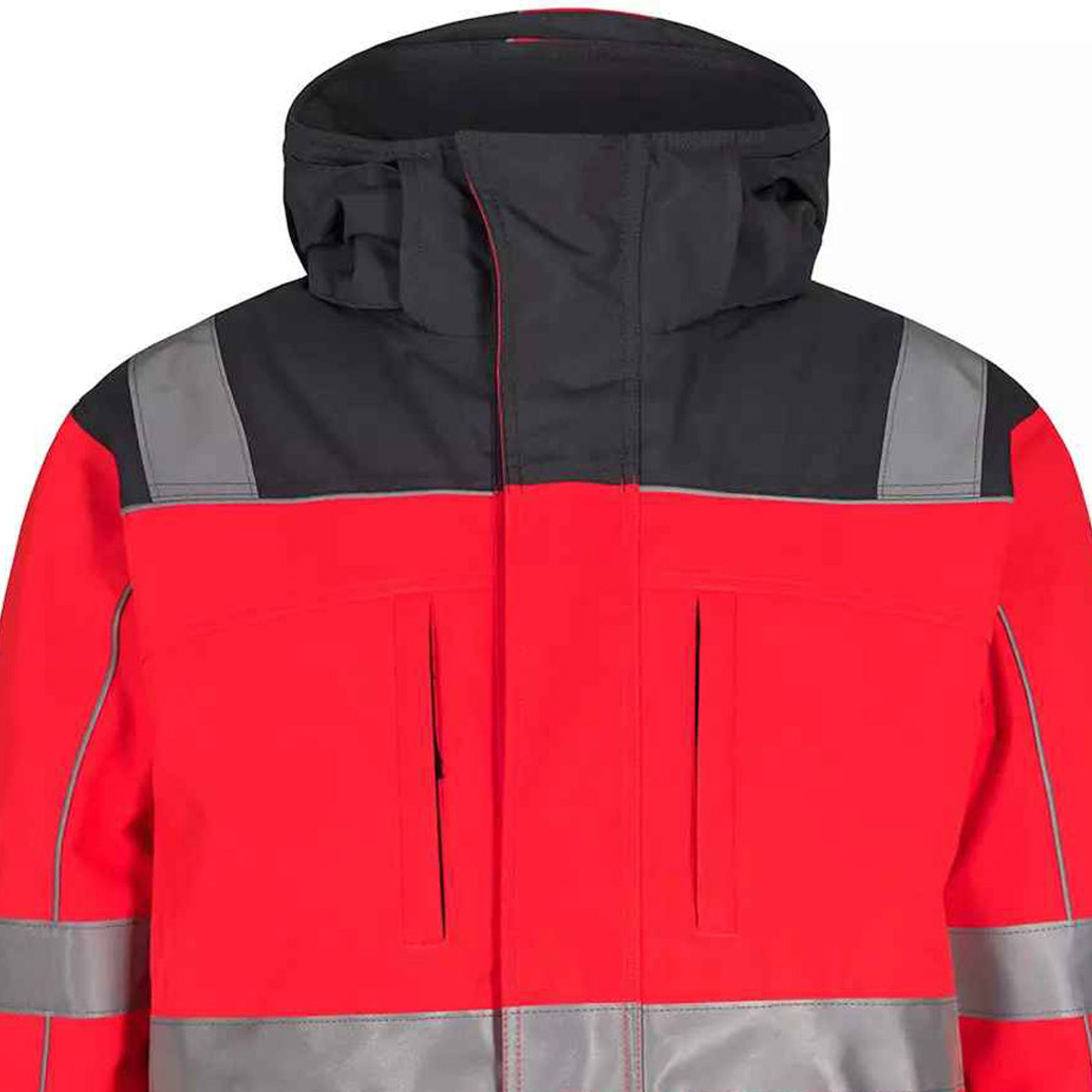 100% Polyester Hi Vis Rain wear Waterproof Rain Overall High Visibility Jackets 2024 Reflective Work Clothing Safety Jacket