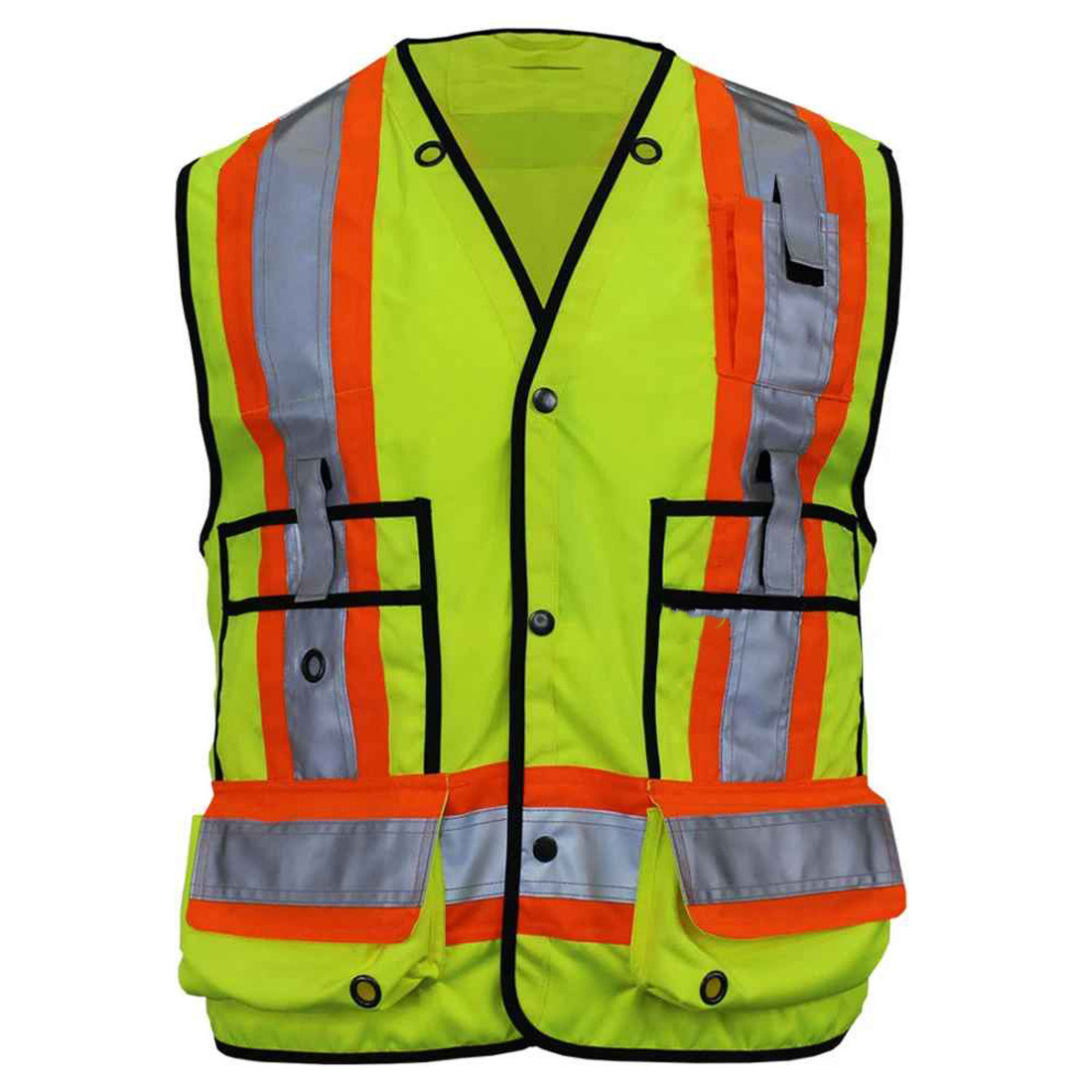 Road High Visibility Safety Reflection Vest Fluorescent Yellow Cheap 2024 Reflective vest Hi Vis Running Safety Worker Vests