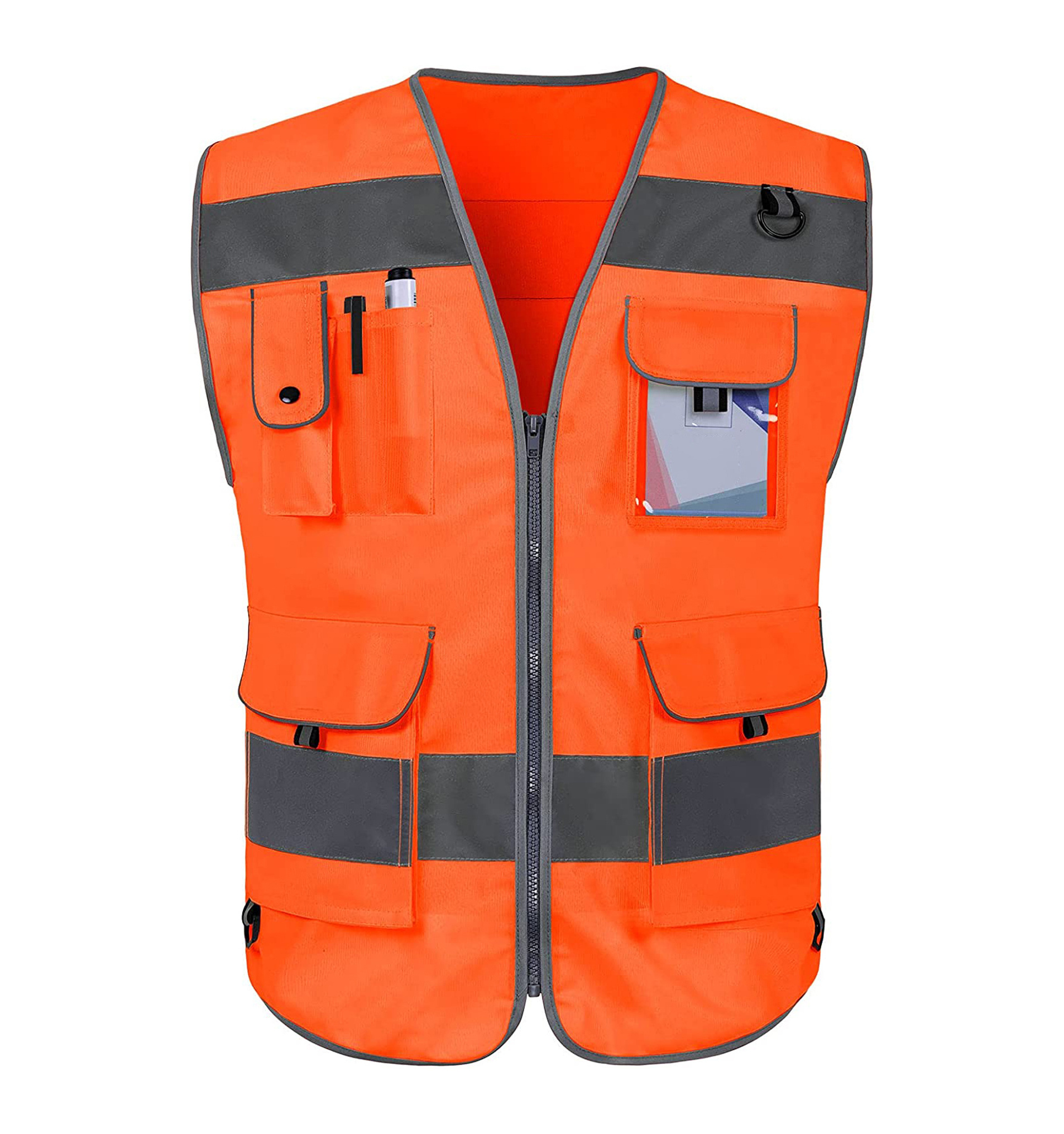 2022 safety vest for men and women are made of 100% polyester which is lightweight breathable and comfortable to wear