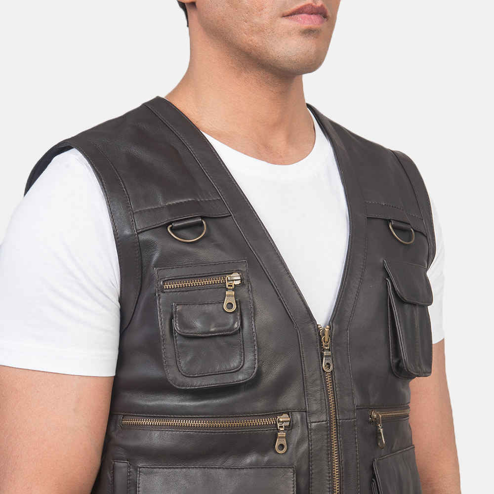 2024 Leather Vest For Sale Online Top Quality Men Bike Riding Leather Vest Men's Biker Vests At Best Prices Custom Real Leather