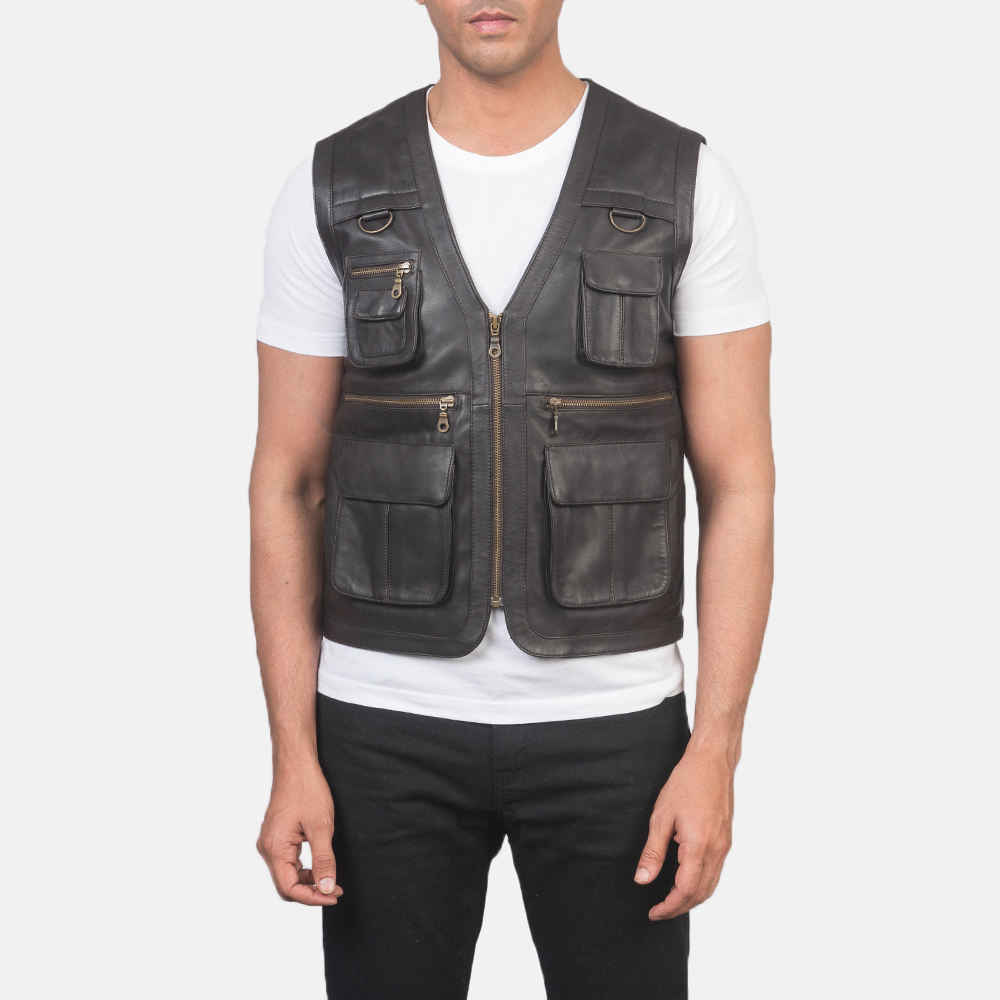 2024 Leather Vest For Sale Online Top Quality Men Bike Riding Leather Vest Men's Biker Vests At Best Prices Custom Real Leather