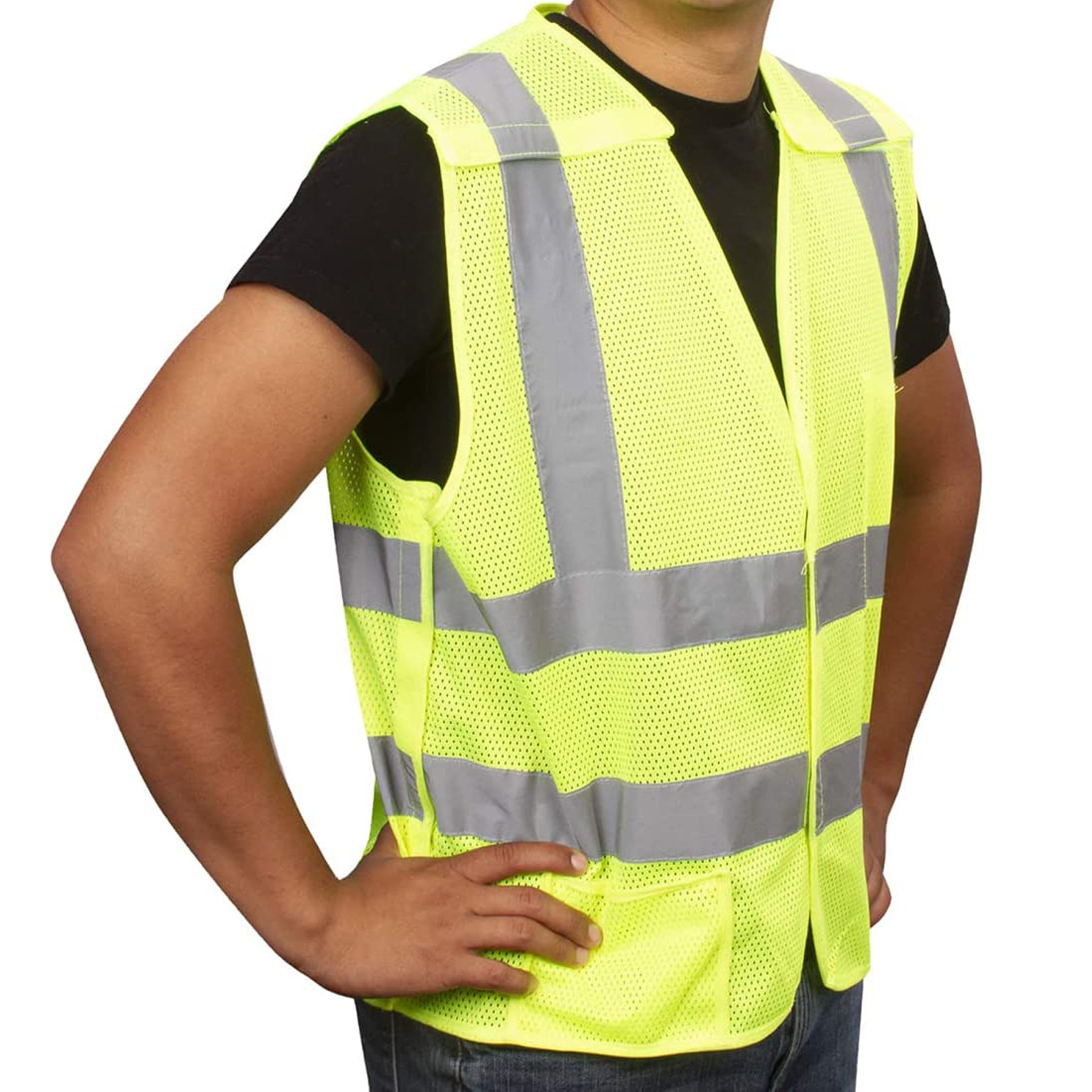 High Cordova Safety Products Class 3 Breakaway SAFETY Vest with Pockets & Silver Reflective Tape including construction 2022