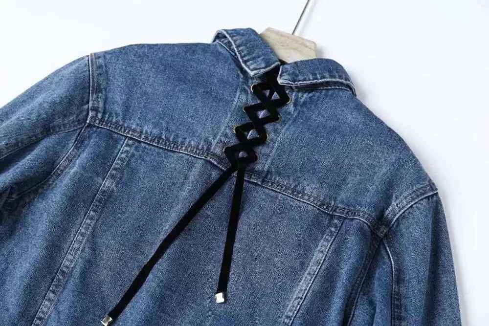 Latest New Design 2024 Wholesale blank Women denim jacket long sleeve single button denim cowboy jeans Hot Sale Denim jackets