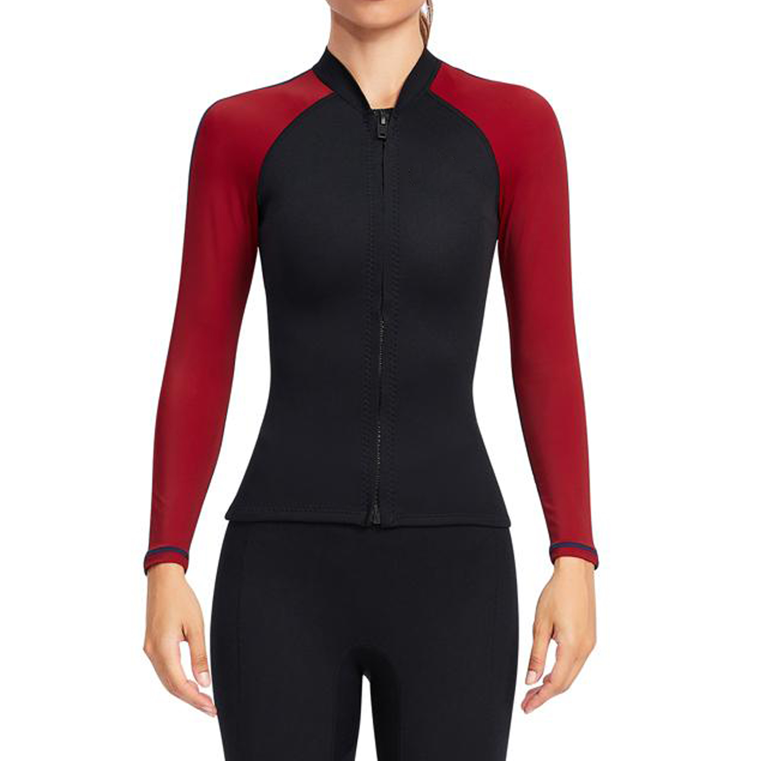 Womens Neoprene Wetsuit Long Sleeve Dive Swim Scuba Diving Surf Suit Tops  maximum thermal retention.