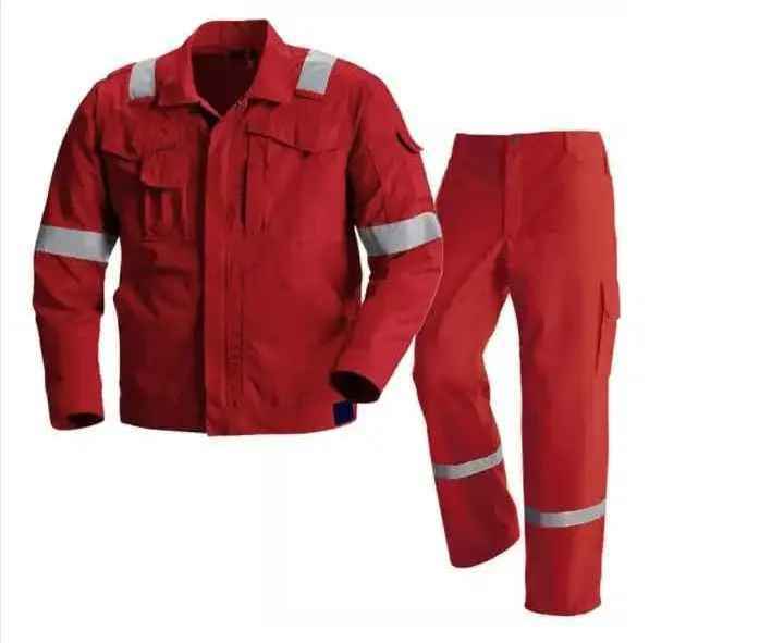 Long Sleeve Reflective Workwear Safety overall Work Suits Mechanical Workwear High Visibility Work Wear with custom logo