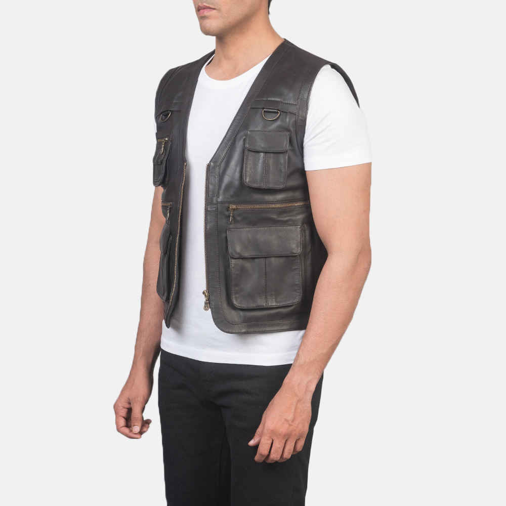 2024 Leather Vest For Sale Online Top Quality Men Bike Riding Leather Vest Men's Biker Vests At Best Prices Custom Real Leather