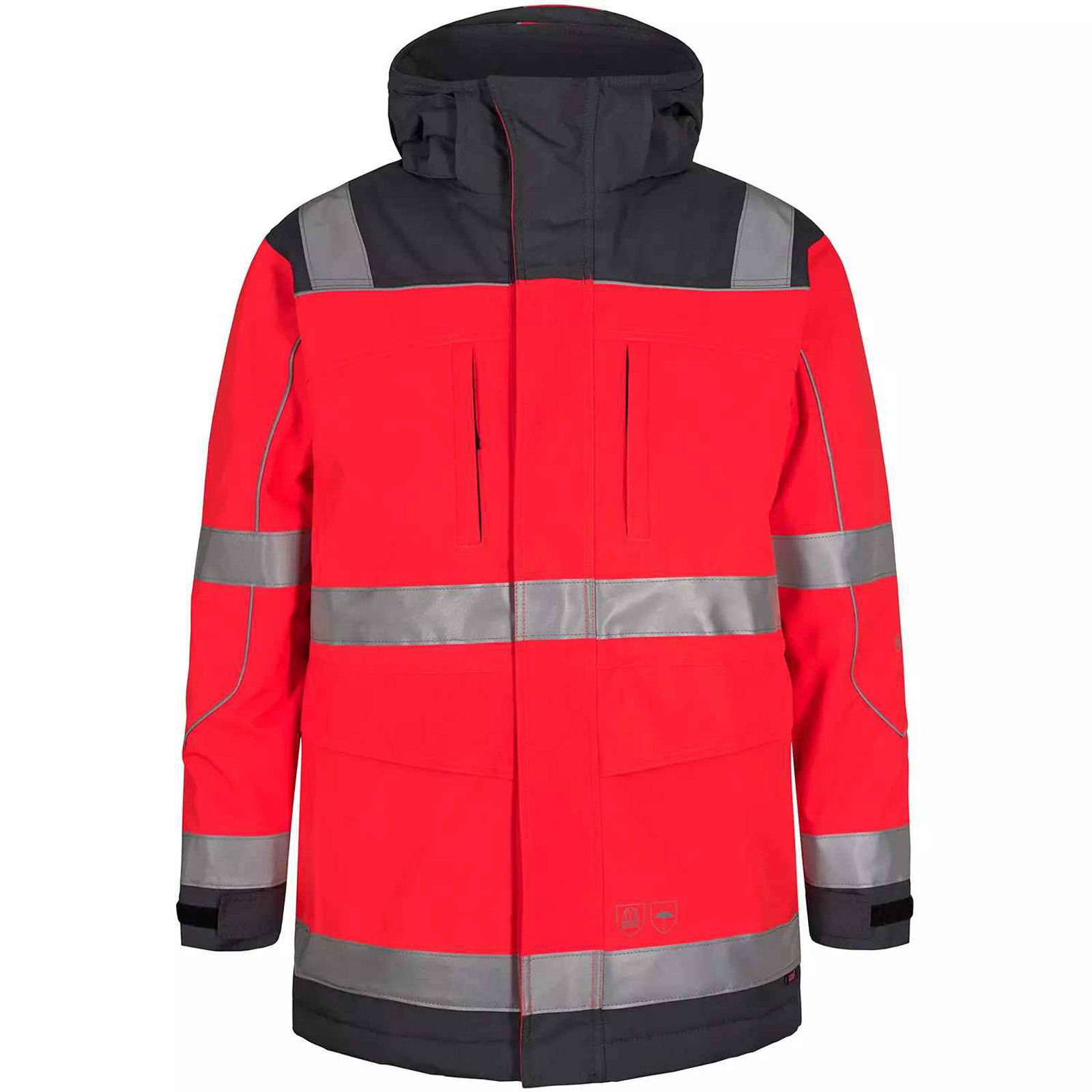 100% Polyester Hi Vis Rain wear Waterproof Rain Overall High Visibility Jackets 2024 Reflective Work Clothing Safety Jacket