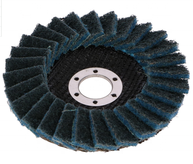 Abrasives Tools  115mm 125mm Non Woven Nylon Flap Disc For Steel And Stainless Steel Surface Condition Polishing