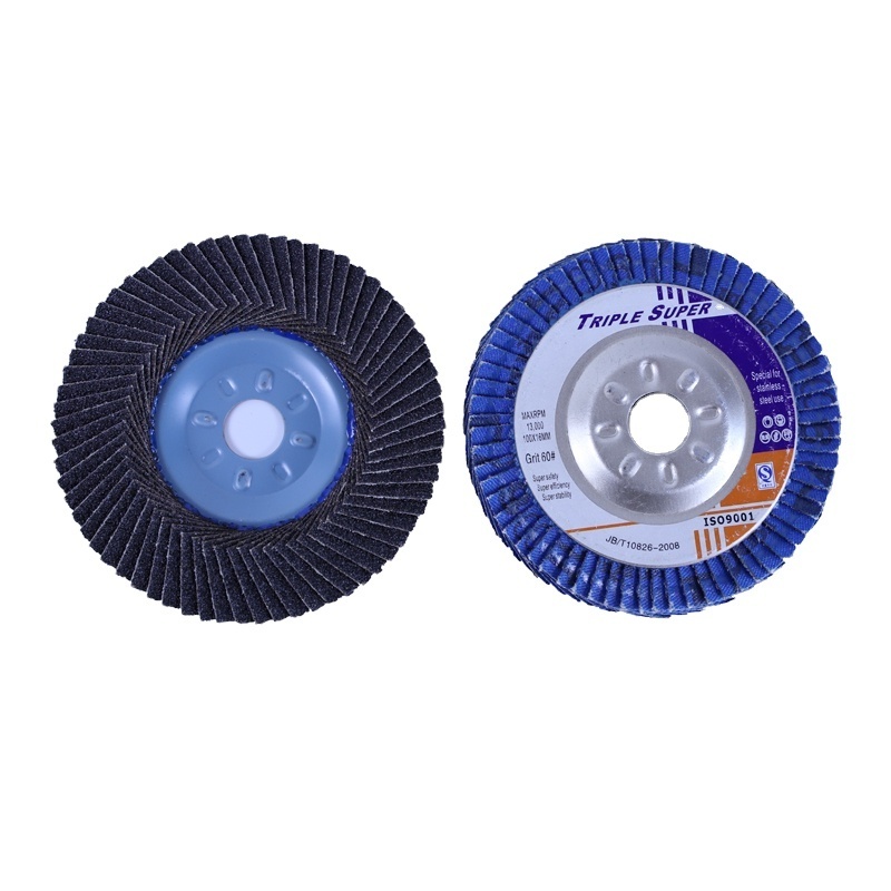 4 inch 100*16 mm iron backing flap disc for polishing grinding stainless steel steel