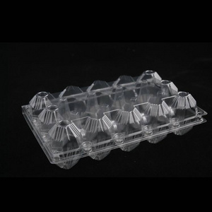 Egg tray clear 6 cavity clamshell packaging