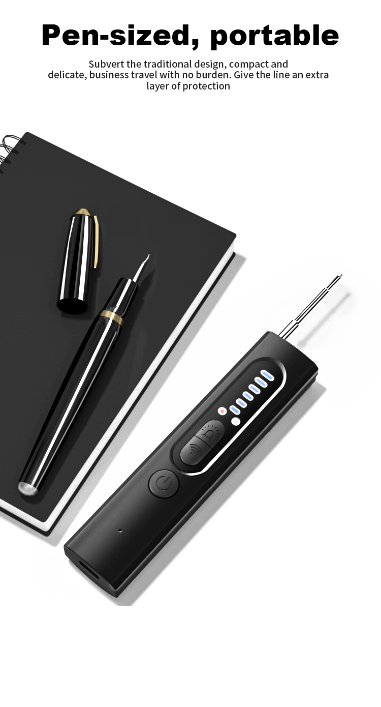 New Style gps Tracker anti Spy Detector anti Spy Hidden Camera Detector Pen RF Wireless Signal Scanner for Home Office privacy