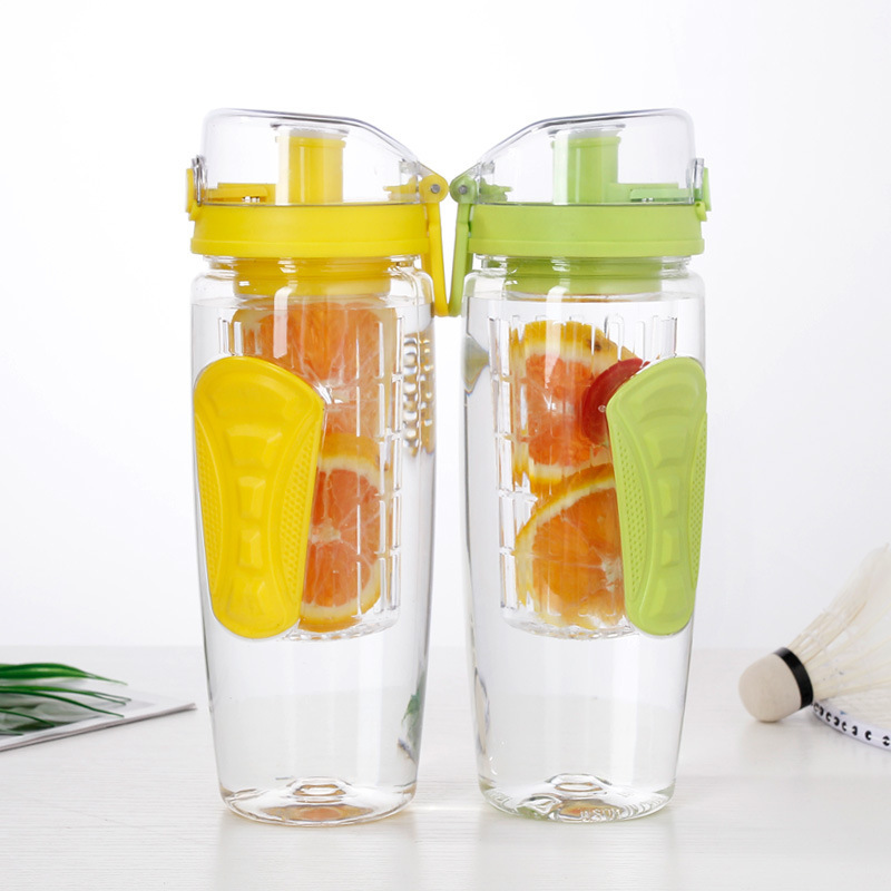 1000ML Outdoor Sports Infuser Water Bottle Plastic Fruit infusion Drink Bottle Juice Lemon Portable Kettle