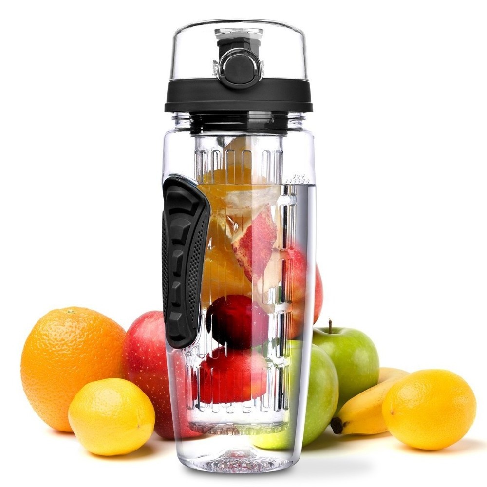 1000ML Outdoor Sports Infuser Water Bottle Plastic Fruit infusion Drink Bottle Juice Lemon Portable Kettle