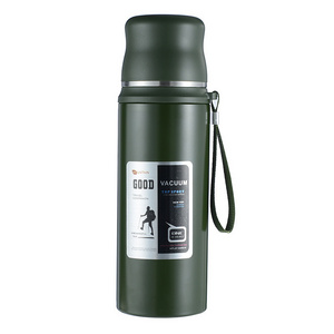 Portable 800ml 1000ml Bullet Thermos Double Walled Stainless Steel Travel Vacum Flask Coffe Thermos With Pump Lid and Drink Cup